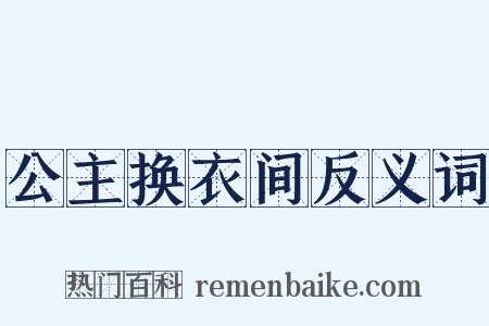 公主换衣间反义词是什么意思的图片